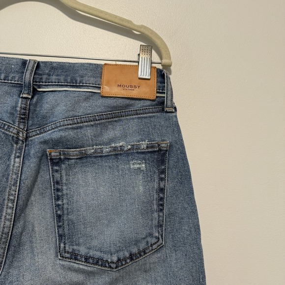 Moussy Vintage Gibraltar Straight Blue Jeans Size 29 - Picture 7 of 12